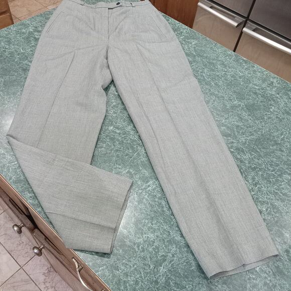Larry Levine Wool Blend Gray Career Trousers Dress Pants Lined Womens Size 8 NWT - Picture 1 of 14